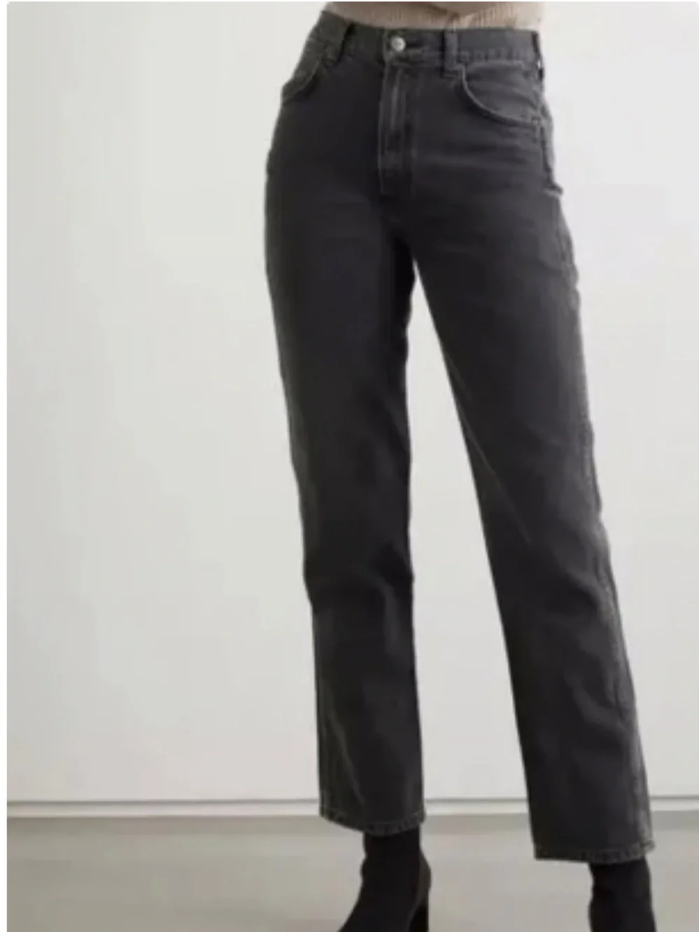 Reformation Cowboy Jeans Women’s Size 27 Seine Black High Rise Straight Leg*@1